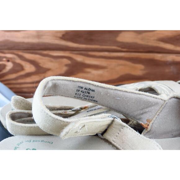 Grasshoppers Size 11 W Brown Slingback Fabric Women Sandal Shoes CHAI‎ 147 - Picture 5 of 8